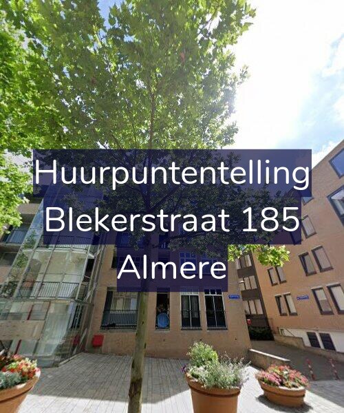 Foto gevel Huurpuntentelling voor Blekerstraat 185, Almere