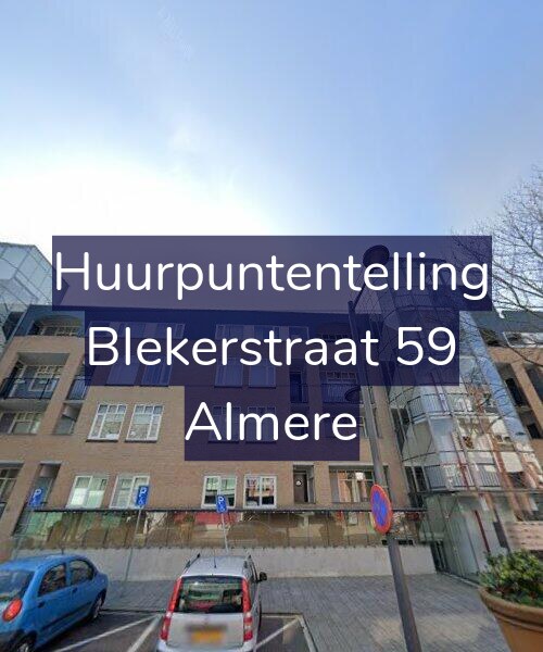 Foto gevel Huurpuntentelling voor Blekerstraat 59, Almere