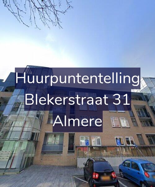 Foto gevel Huurpuntentelling voor Blekerstraat 31, Almere