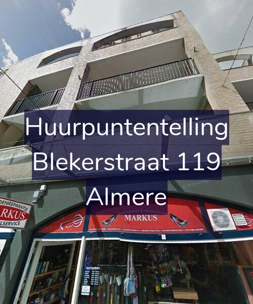 Foto gevel Huurpuntentelling voor Blekerstraat 119, Almere