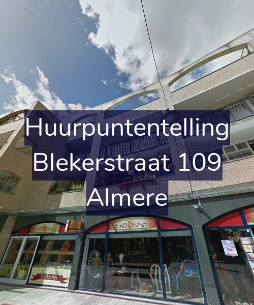 Foto gevel Huurpuntentelling voor Blekerstraat 109, Almere