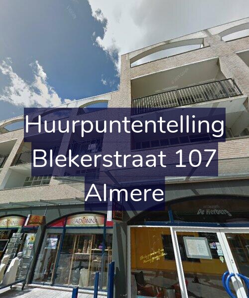 Foto gevel Huurpuntentelling voor Blekerstraat 107, Almere
