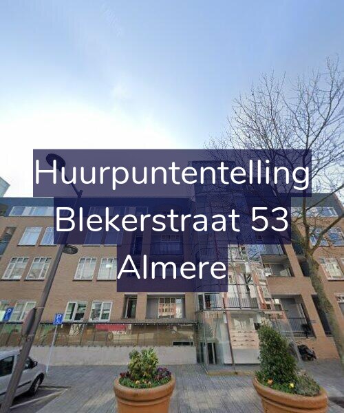 Foto gevel Huurpuntentelling voor Blekerstraat 53, Almere
