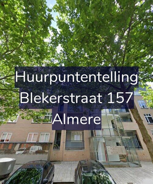 Foto gevel Huurpuntentelling voor Blekerstraat 157, Almere