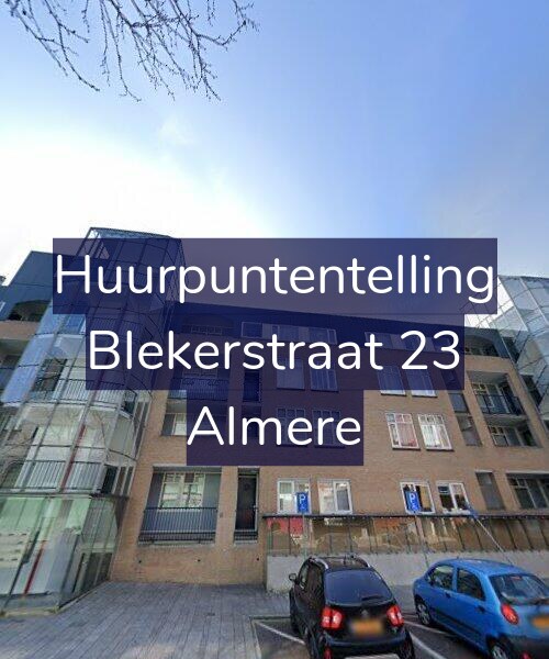 Foto gevel Huurpuntentelling voor Blekerstraat 23, Almere