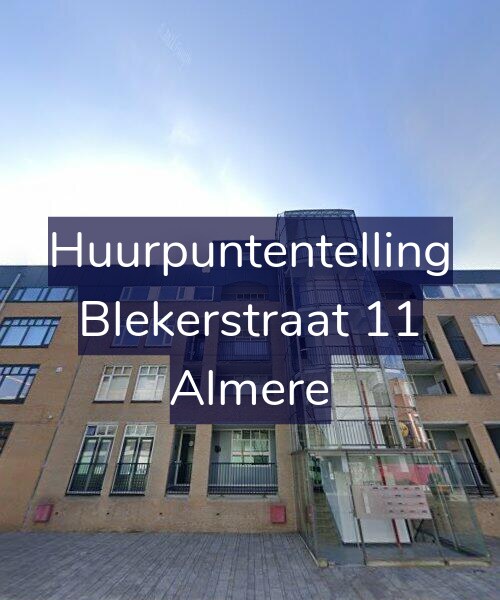 Foto gevel Huurpuntentelling voor Blekerstraat 11, Almere