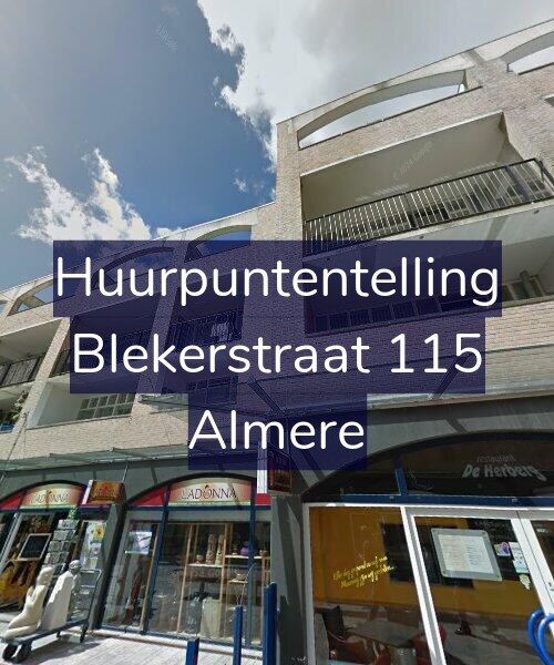 Foto gevel Huurpuntentelling voor Blekerstraat 115, Almere