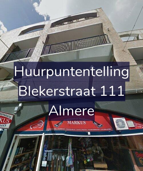 Foto gevel Huurpuntentelling voor Blekerstraat 111, Almere