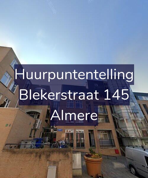 Foto gevel Huurpuntentelling voor Blekerstraat 145, Almere