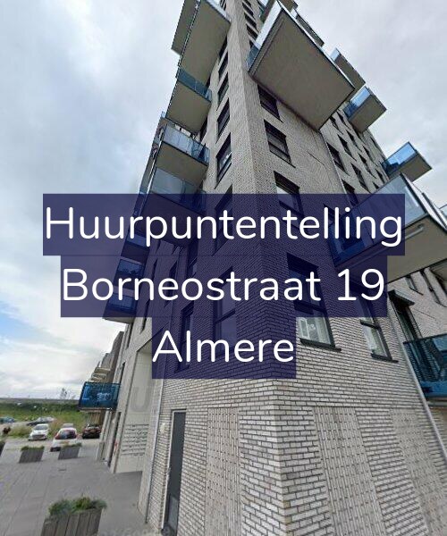 Foto gevel Huurpuntentelling voor Borneostraat 19, Almere