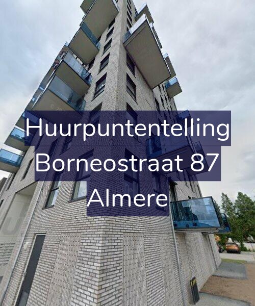 Foto gevel Huurpuntentelling voor Borneostraat 87, Almere