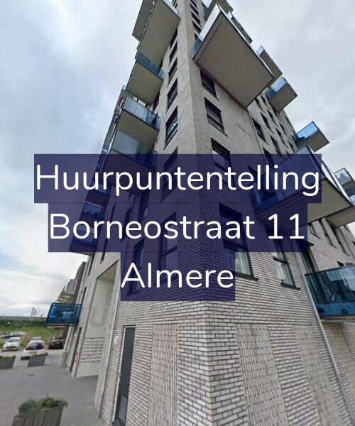 Foto gevel Huurpuntentelling voor Borneostraat 11, Almere