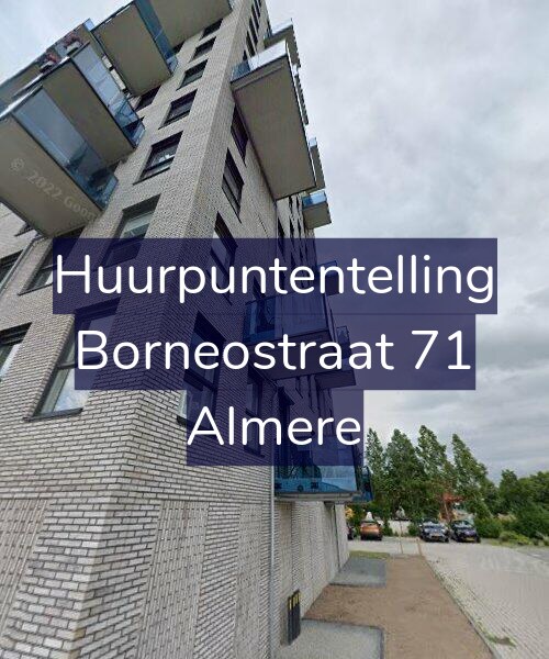 Foto gevel Huurpuntentelling voor Borneostraat 71, Almere