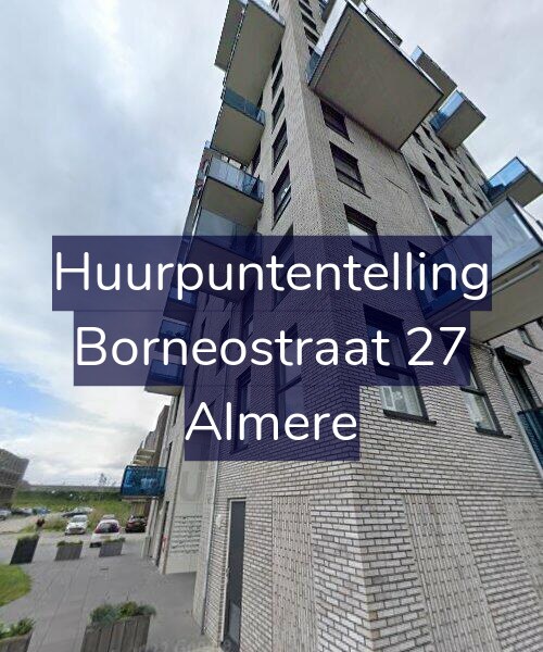 Foto gevel Huurpuntentelling voor Borneostraat 27, Almere