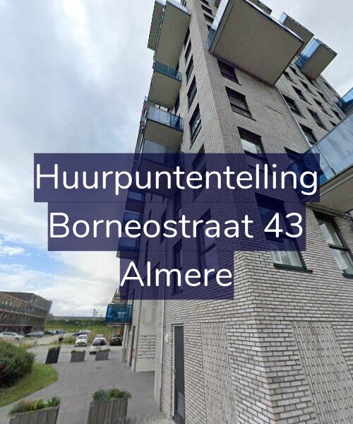 Foto gevel Huurpuntentelling voor Borneostraat 43, Almere