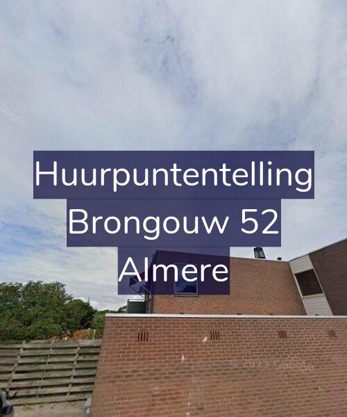 Foto gevel Huurpuntentelling voor Brongouw 52, Almere
