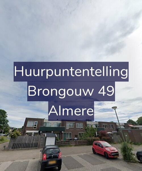 Foto gevel Huurpuntentelling voor Brongouw 49, Almere