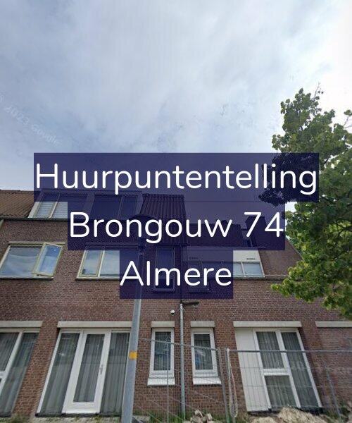 Foto gevel Huurpuntentelling voor Brongouw 74, Almere