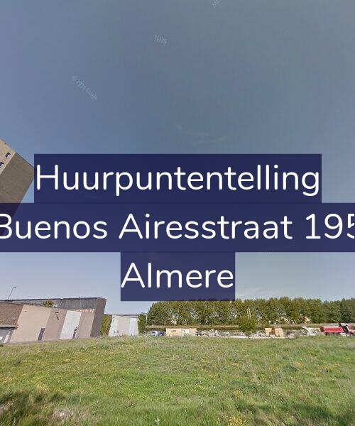 Foto gevel Huurpuntentelling voor Buenos Airesstraat 195, Almere