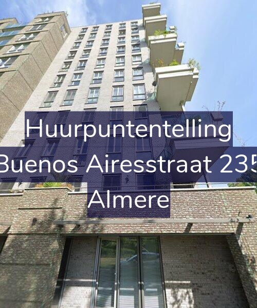 Foto gevel Huurpuntentelling voor Buenos Airesstraat 235, Almere