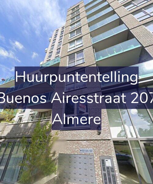 Foto gevel Huurpuntentelling voor Buenos Airesstraat 207, Almere