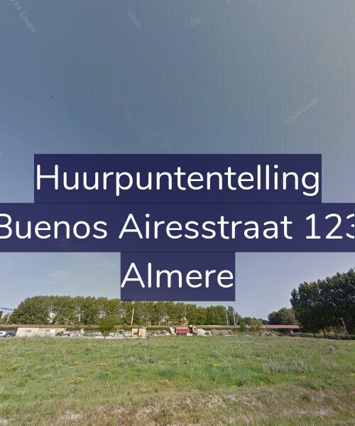 Foto gevel Huurpuntentelling voor Buenos Airesstraat 123, Almere