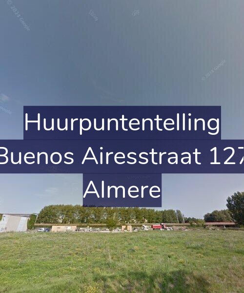 Foto gevel Huurpuntentelling voor Buenos Airesstraat 127, Almere