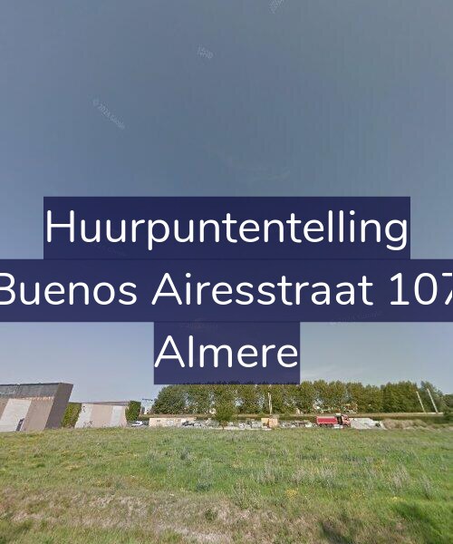 Foto gevel Huurpuntentelling voor Buenos Airesstraat 107, Almere