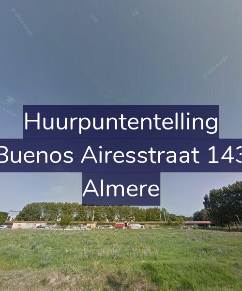 Foto gevel Huurpuntentelling voor Buenos Airesstraat 143, Almere