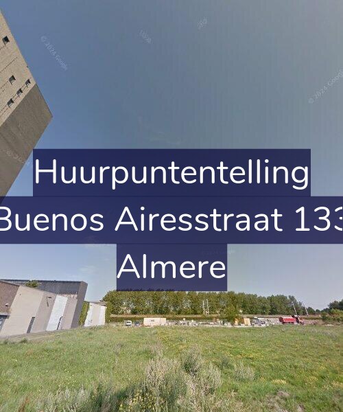 Foto gevel Huurpuntentelling voor Buenos Airesstraat 133, Almere