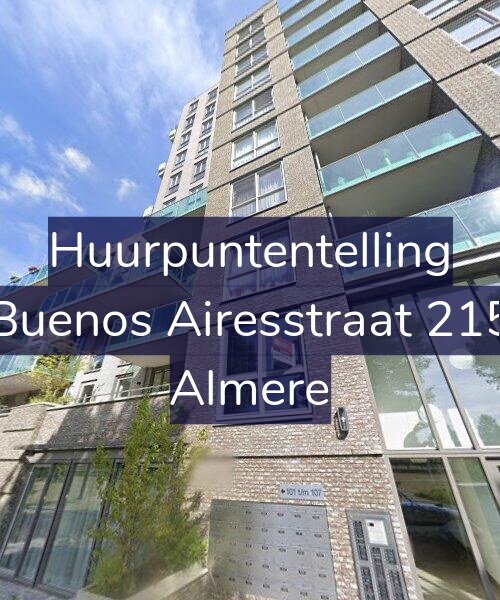 Foto gevel Huurpuntentelling voor Buenos Airesstraat 215, Almere