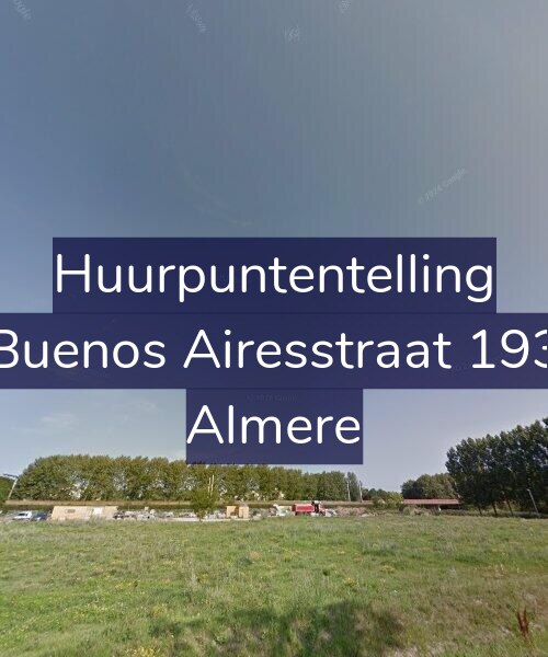 Foto gevel Huurpuntentelling voor Buenos Airesstraat 193, Almere