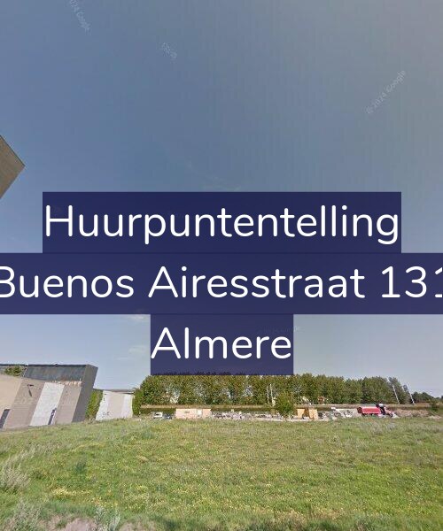 Foto gevel Huurpuntentelling voor Buenos Airesstraat 131, Almere