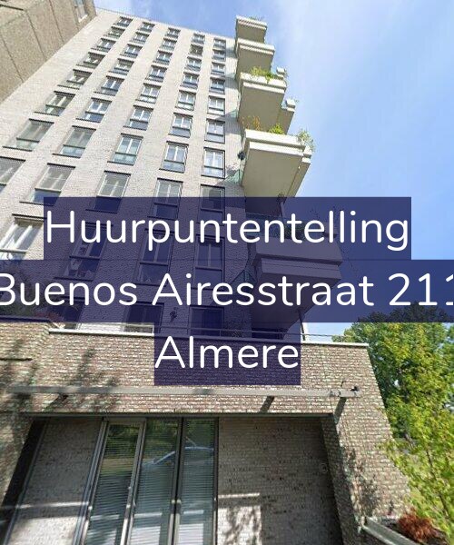 Foto gevel Huurpuntentelling voor Buenos Airesstraat 211, Almere