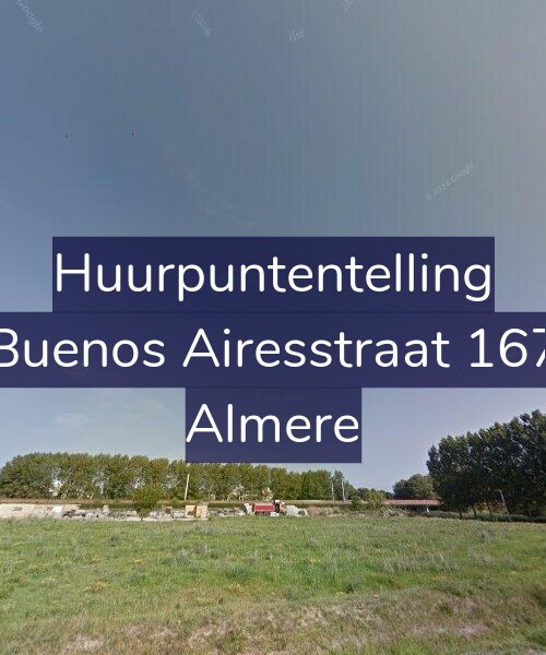 Foto gevel Huurpuntentelling voor Buenos Airesstraat 167, Almere