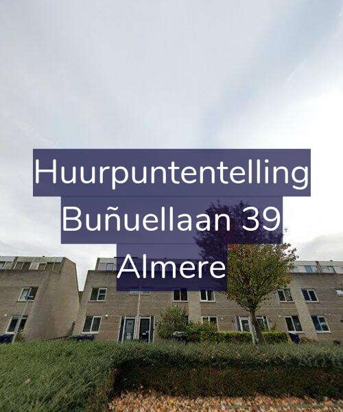 Foto gevel Huurpuntentelling voor Buñuellaan 39, Almere