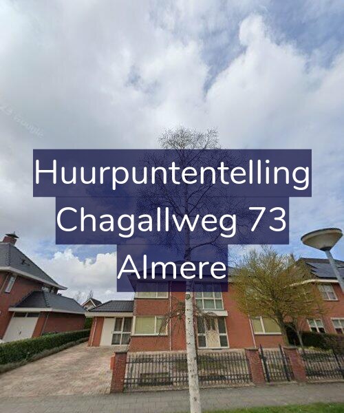 Foto gevel Huurpuntentelling voor Chagallweg 73, Almere