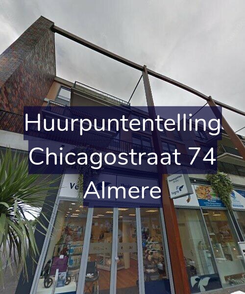 Foto gevel Huurpuntentelling voor Chicagostraat 74, Almere