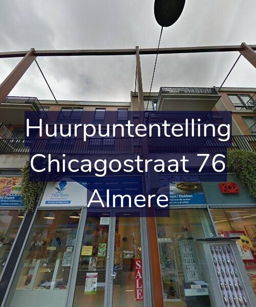 Foto gevel Huurpuntentelling voor Chicagostraat 76, Almere