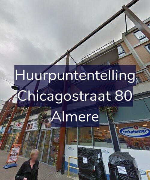 Foto gevel Huurpuntentelling voor Chicagostraat 80, Almere