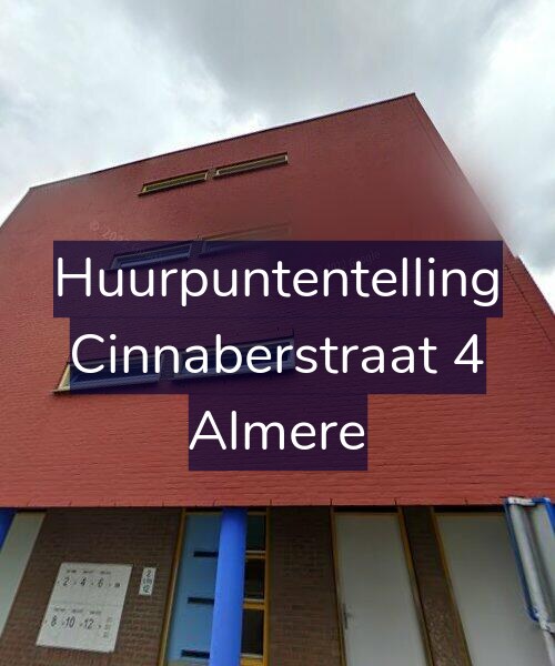 Foto gevel Huurpuntentelling voor Cinnaberstraat 4, Almere