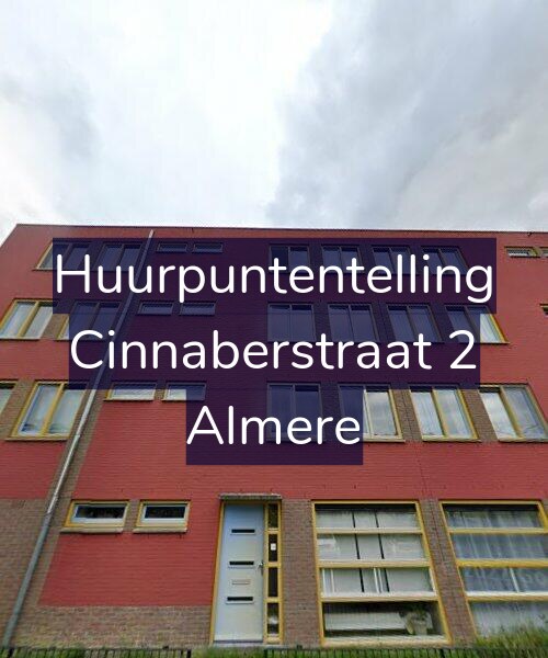 Foto gevel Huurpuntentelling voor Cinnaberstraat 2, Almere
