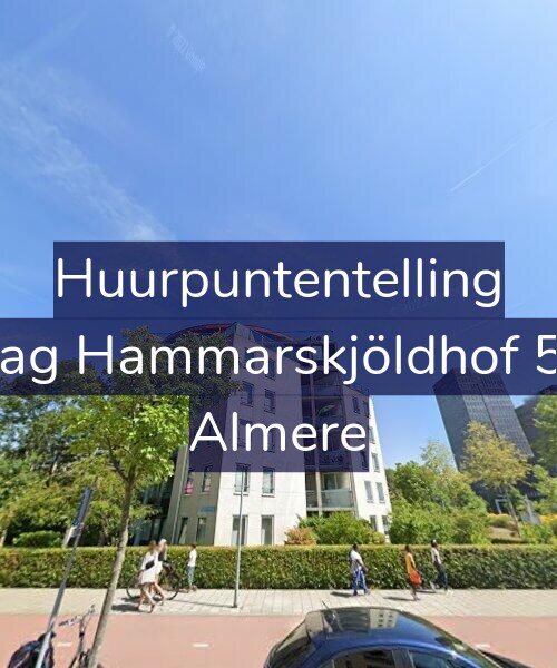 Foto gevel Huurpuntentelling voor Dag Hammarskjöldhof 52, Almere