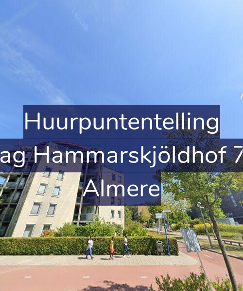 Foto gevel Huurpuntentelling voor Dag Hammarskjöldhof 71, Almere