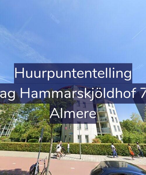 Foto gevel Huurpuntentelling voor Dag Hammarskjöldhof 72, Almere