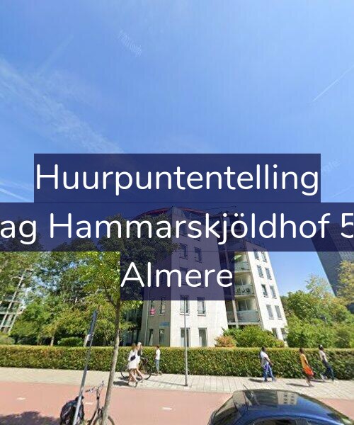 Foto gevel Huurpuntentelling voor Dag Hammarskjöldhof 57, Almere