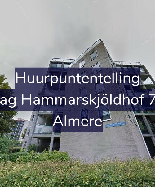 Foto gevel Huurpuntentelling voor Dag Hammarskjöldhof 77, Almere