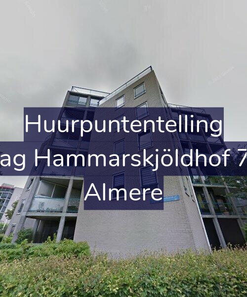 Foto gevel Huurpuntentelling voor Dag Hammarskjöldhof 74, Almere
