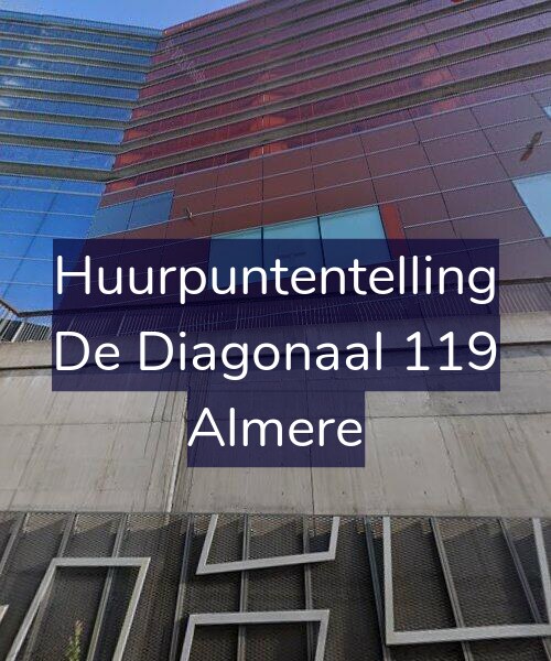 Foto gevel Huurpuntentelling voor De Diagonaal 119, Almere