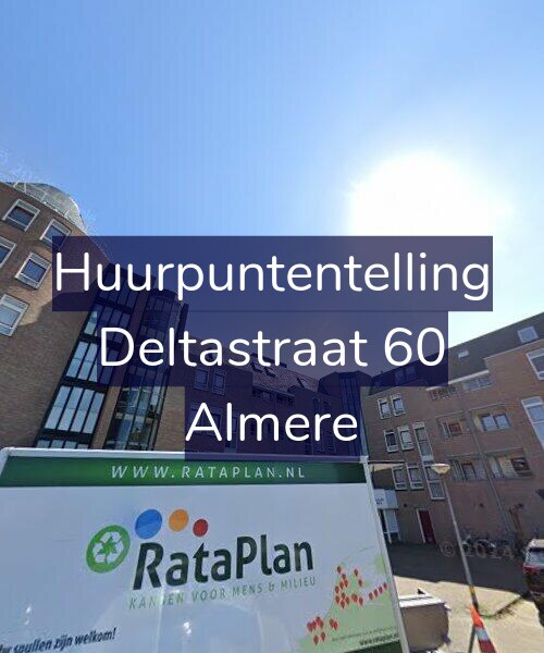Foto gevel Huurpuntentelling voor Deltastraat 60, Almere